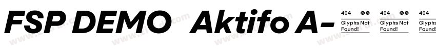 FSP DEMO   Aktifo A字体转换